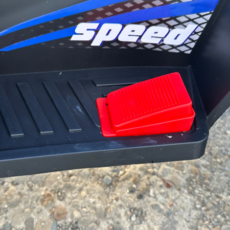 ATV electric copii, 4 in 1, Kinderplay Super, 35W 6V, telecomanda, roti moi EVA, echipare premium, albastru [8]