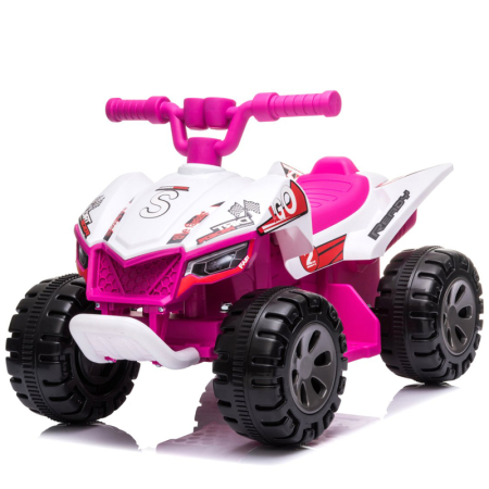 Produse in stoc - Atv electric pentru copii 18-36 luni, Kinderplay Drift-Rider, 35W 6V, music player, culoare roz