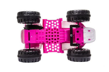 Atv electric pentru copii 18-36 luni, Kinderplay Drift-Rider, 35W 6V, music player, culoare roz [14]