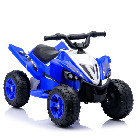 Produse in stoc - ATV electric pentru copii, Kinderplay Raptor, 80W, 12V, roti moi, telecomanda inclusa, albastru