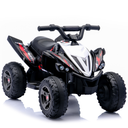 Produse in stoc - ATV electric pentru copii, Kinderplay Raptor, 80W, 12V, roti moi, telecomanda inclusa, negru