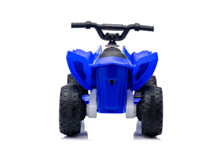 ATV electric pentru copii, Kinderplay Raptor, 80W, 12V, roti moi, telecomanda inclusa, albastru [6]