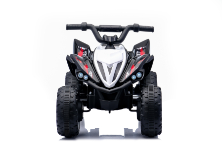 ATV electric pentru copii, Kinderplay Raptor, 80W, 12V, roti moi, telecomanda inclusa, negru [1]