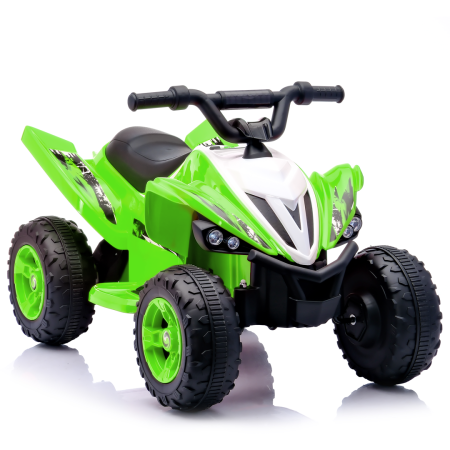 Produse in stoc - ATV electric pentru copii, Kinderplay Raptor, 80W, 12V, roti moi, telecomanda inclusa, verde