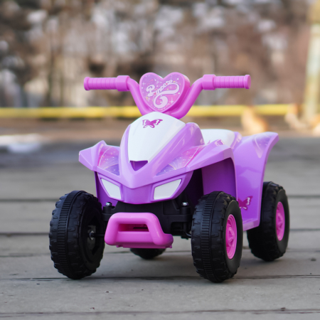 ATV electric pentru fetite 18-36 luni, Kinderplay Princess 25W, 6V, barby pink [1]