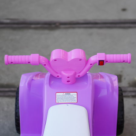 ATV electric pentru fetite 18-36 luni, Kinderplay Princess 25W, 6V, barby pink [11]