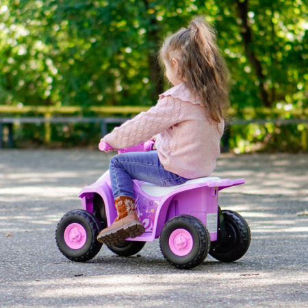 ATV electric pentru fetite 18-36 luni, Kinderplay Princess 25W, 6V, barby pink [5]