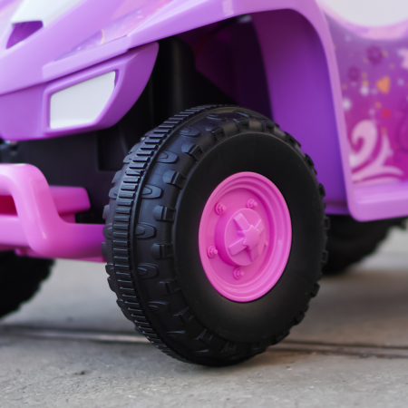 ATV electric pentru fetite 18-36 luni, Kinderplay Princess 25W, 6V, barby pink [10]