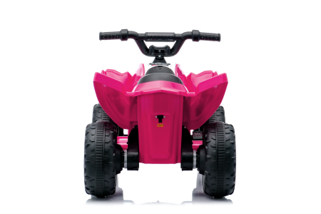 ATV electric pentru fetite, Kinderplay Raptor, 80W, 12V, roti moi, telecomanda inclusa, roz [5]
