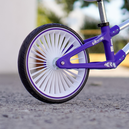 Bicicleta de echilibru pentru copii Kinderplay Explorer Bike, 2-5 ani, roti moi din spuma 12inch, albastra [6]