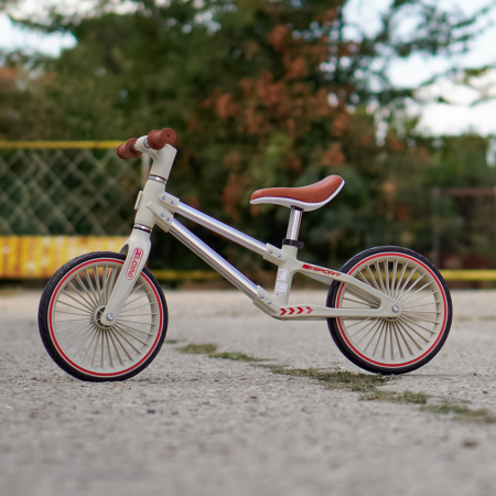 Bicicleta de echilibru pentru copii Kinderplay Explorer Bike, 2-5 ani, roti moi din spuma 12inch, bej [3]