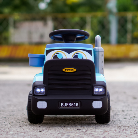 Camion electric pentru copii, Kinderplay Lightning 33,  30W, 6V, albastru [2]