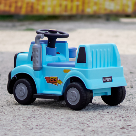 Camion electric pentru copii, Kinderplay Lightning 33,  30W, 6V, albastru [8]