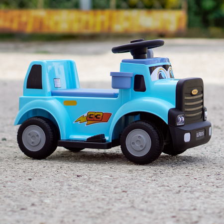 Camion electric pentru copii, Kinderplay Lightning 33,  30W, 6V, albastru [3]