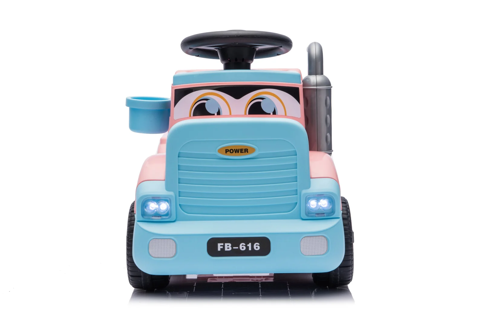 Camion electric pentru copii, Kinderplay Lightning 33,  30W, 6V, roz [4]