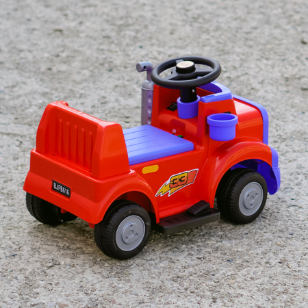 Camion electric pentru copii, Kinderplay Lightning 33,  30W, 6V, rosu [6]