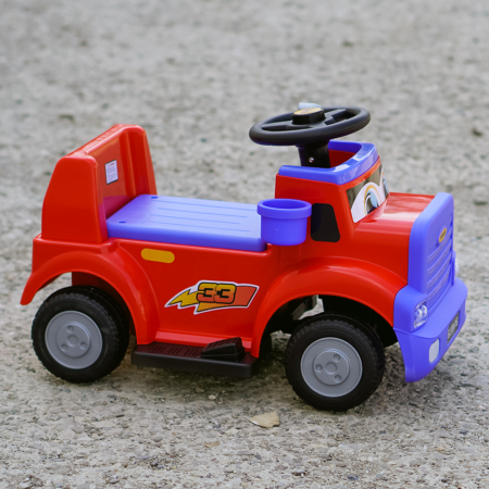 Camion electric pentru copii, Kinderplay Lightning 33,  30W, 6V, rosu [4]