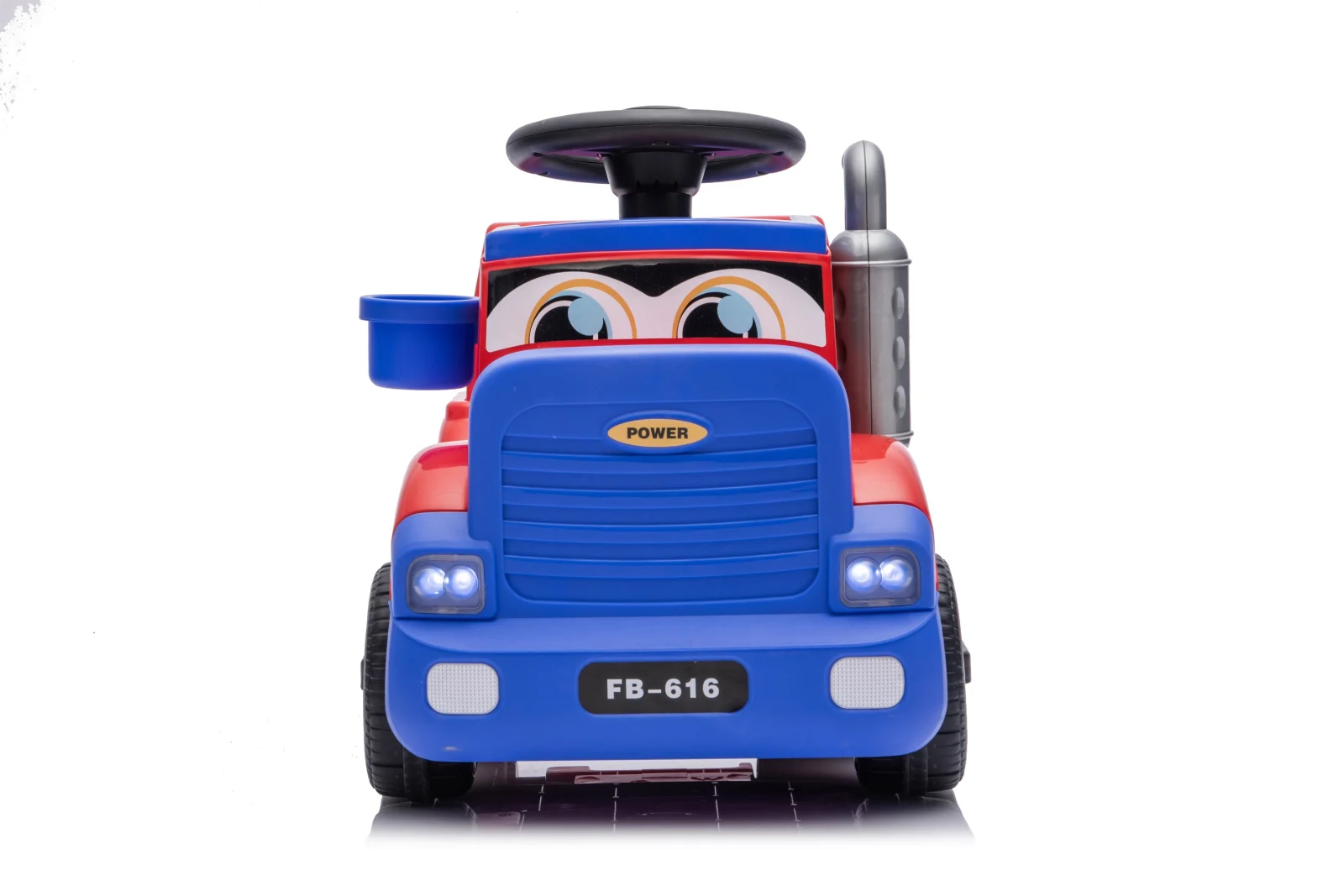 Camion electric pentru copii, Kinderplay Lightning 33,  30W, 6V, rosu [6]