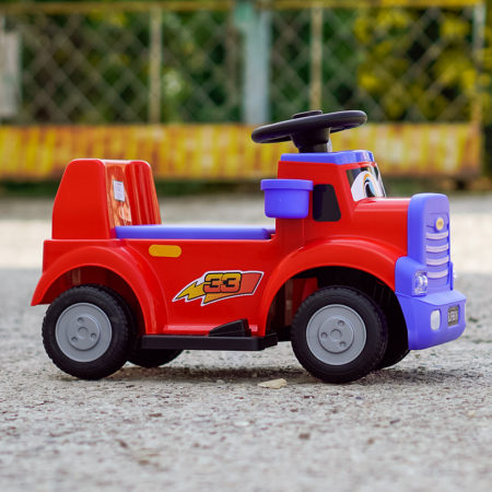 Camion electric pentru copii, Kinderplay Lightning 33,  30W, 6V, rosu [5]