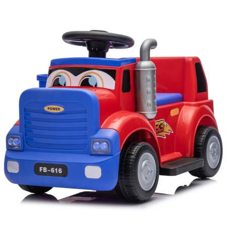 Produse in stoc - Camion electric pentru copii, Kinderplay Lightning 33,  30W, 6V, rosu