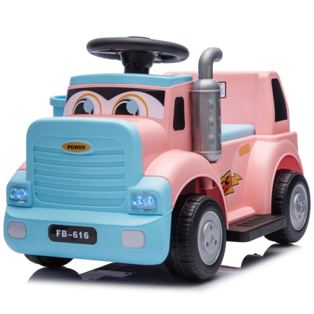 Produse in stoc - Camion electric pentru copii, Kinderplay Lightning 33,  30W, 6V, roz