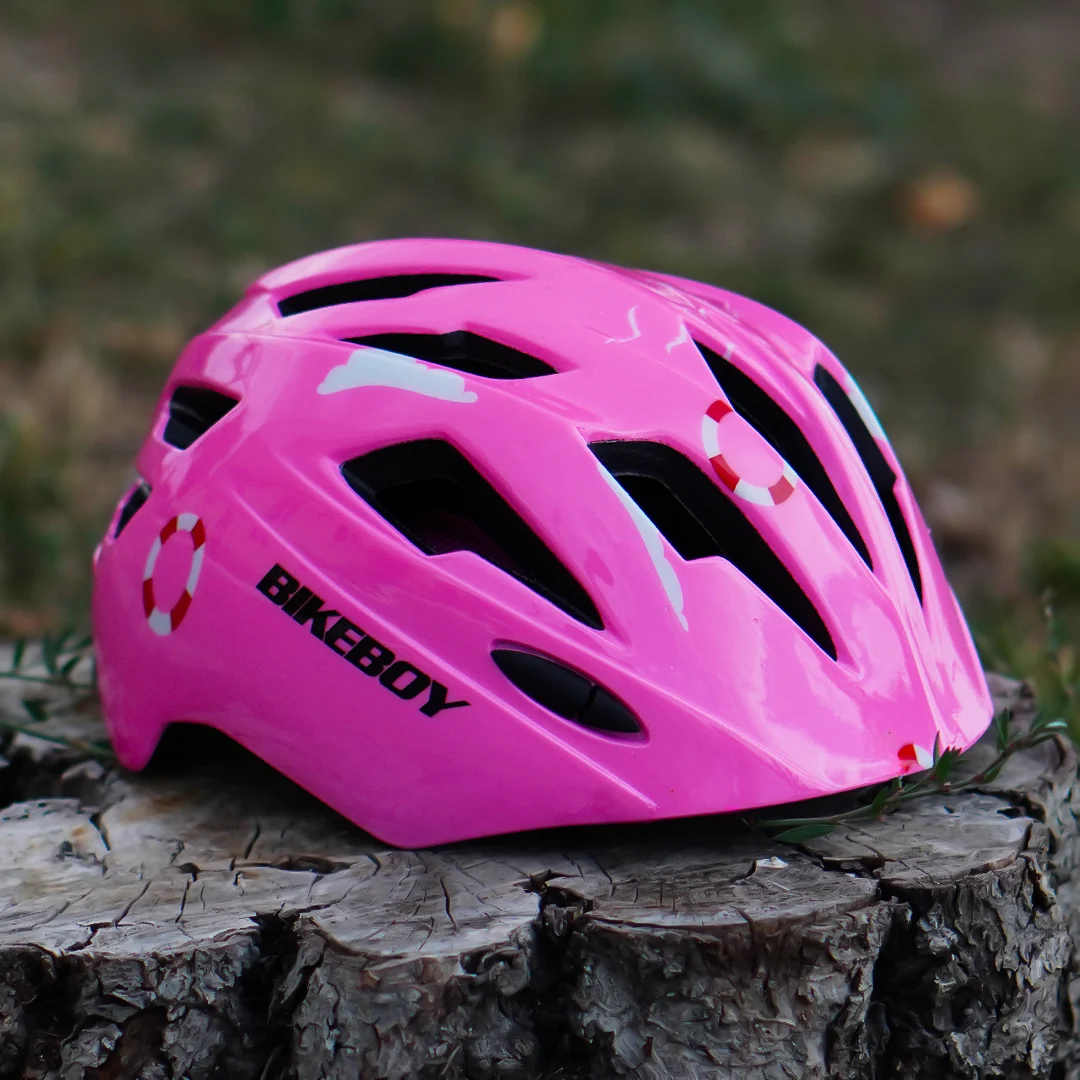 Casca de protectie pentru copii, marime ajustabila, cu lumini , roz [5]