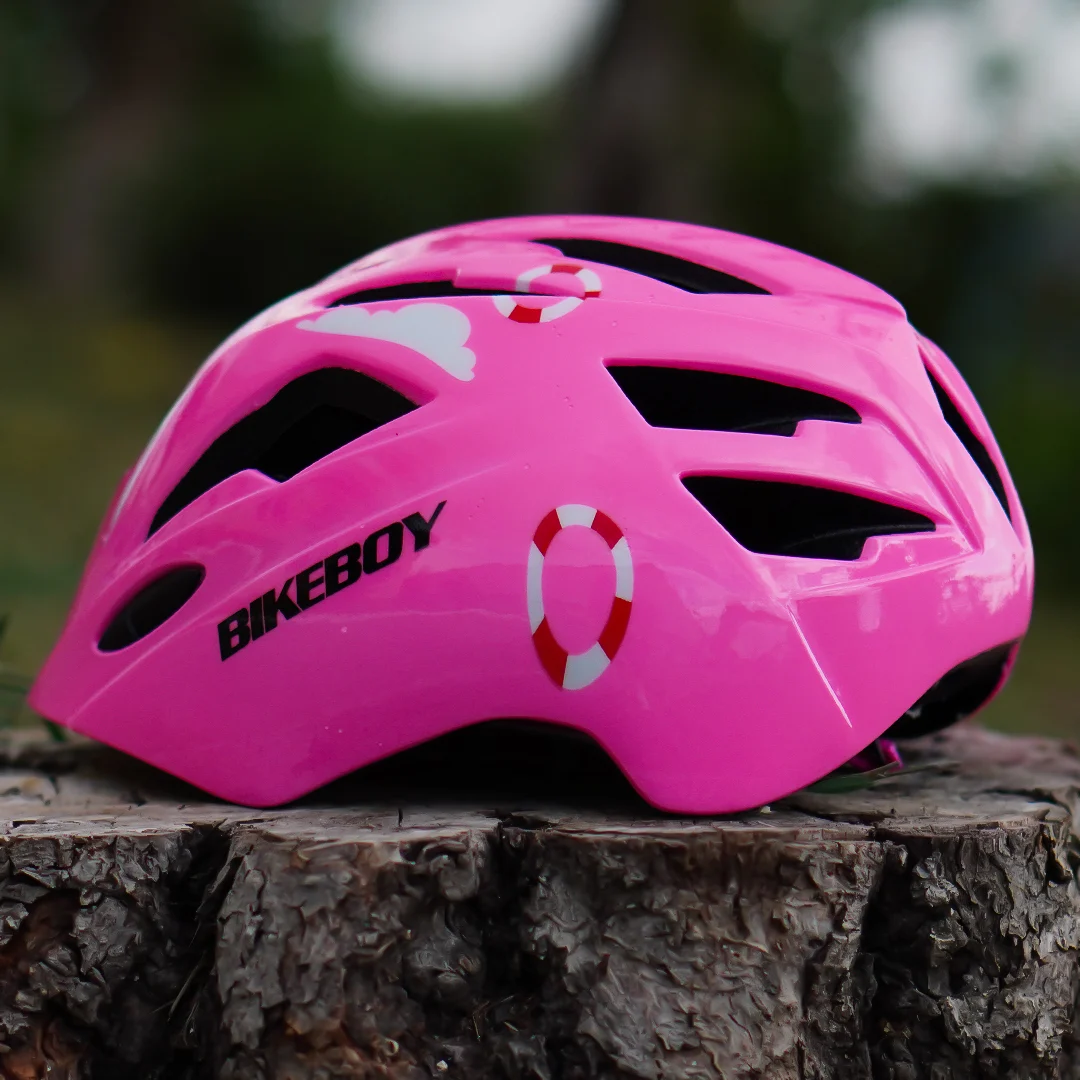 Casca de protectie pentru copii, marime ajustabila, cu lumini , roz [1]