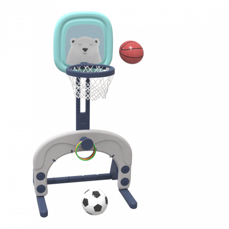 Centru de joaca cu poarta de fotbal si cos de baschet pentru copii Kinderplay [7]
