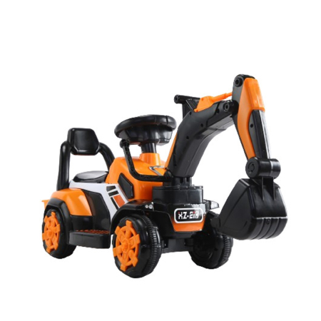 Premergatoare - Excavator pentru copii Kinderplay, tip premergator, 18-36 luni, incarcator manual, echipare standard, portocaliu