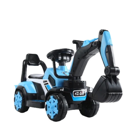 Premergatoare - Excavator pentru copii Kinderplay, tip premergator, 18-36 luni, incarcator manual, echipare standard, albastru