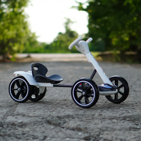 Go Kart electric pentru copii 3 - 7 ani alb [8]