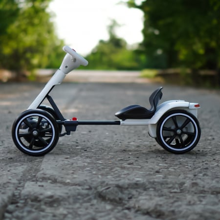 Go Kart electric pentru copii 3 - 7 ani alb [3]