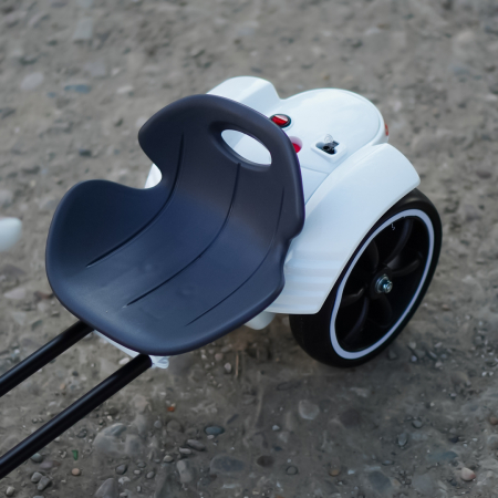 Go Kart electric pentru copii 3 - 7 ani alb [10]