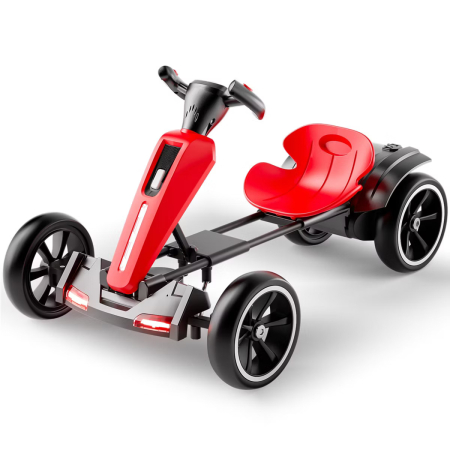 Karturi cu pedale - GoKart V2 electric pentru copii 3 - 7 ani rosu
