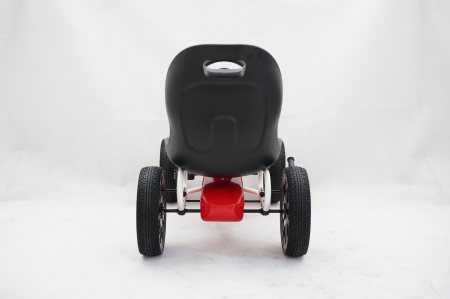 Kart cu pedale Fiat Abarth, pentru copii 3-9 ani, cu roti moi si design sport, rosu [2]