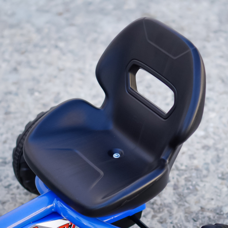 Kart cu pedale, Kinderplay ArcSpring, pentru copii intre 2 si 6 ani, amortizoare, albastru [9]