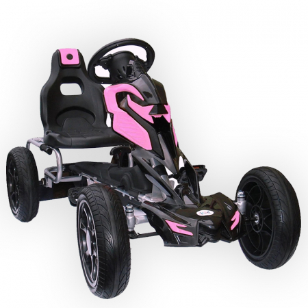 Karturi cu pedale - Kart cu pedale pentru copii intre 5 si 10 ani roz