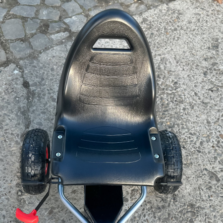 Kart cu pedale pentru copii Kinderplay F8-3, roti gonflabile de 6 inch, albastru [9]