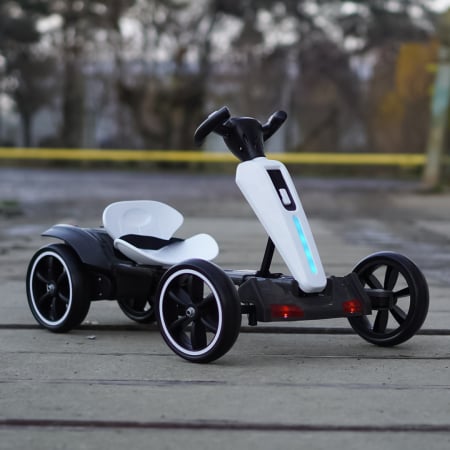 GoKart V2 electric pentru copii 3 - 7 ani  alb [3]
