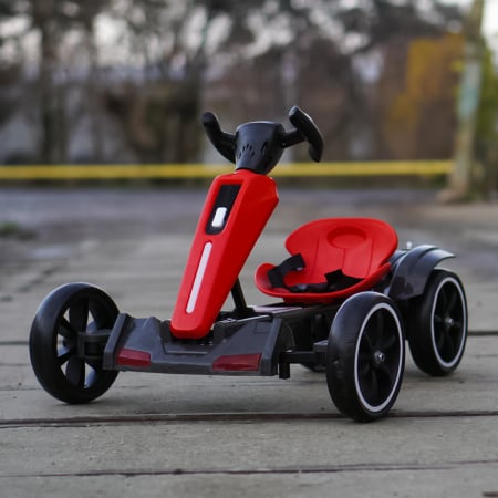GoKart V2 electric pentru copii 3 - 7 ani rosu [7]
