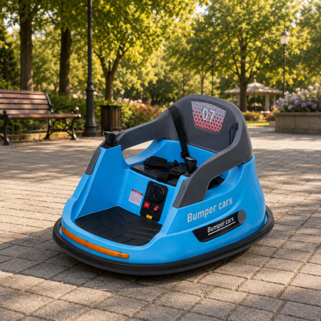 Kinderplay Bumper, masinuta busitoare electrica pentru copii, 12V 70W, telecomanda inclusa, albastra [1]