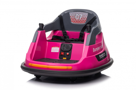 Kinderplay Bumper, masinuta busitoare electrica pentru copii, 12V 70W, telecomanda inclusa, roz [4]