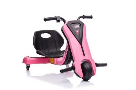 Trotinete & biciclete - Kinderplay Slider 360, tricicleta electrica 12V pentru copii de 4–7 ani, culoare roz