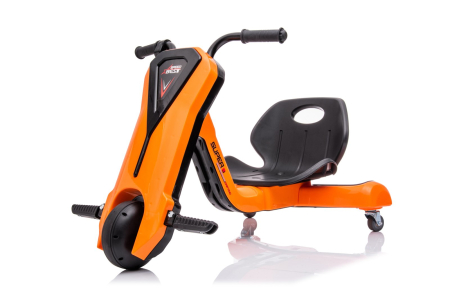 Kinderplay Slider 360, tricicleta electrica 12V pentru copii de 4–7 ani, orange [21]