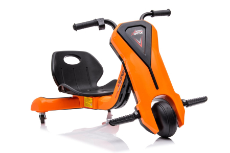 Kinderplay Slider 360, tricicleta electrica 12V pentru copii de 4–7 ani, orange [14]