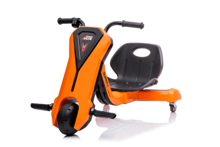 Kinderplay Slider 360, tricicleta electrica 12V pentru copii de 4–7 ani, orange [15]