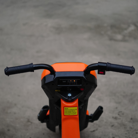 Kinderplay Slider 360, tricicleta electrica 12V pentru copii de 4–7 ani, orange [9]