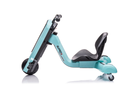 Kinderplay Slider 360, tricicleta electrica 12V pentru copii de 4–7 ani, culoare albastra [4]