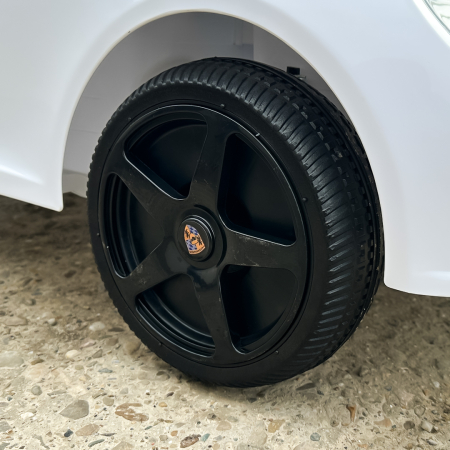 Masinuta electrica pentru copii 2-5 ani, RUF CTR 3 70W 12V, echipata premium, alba [14]