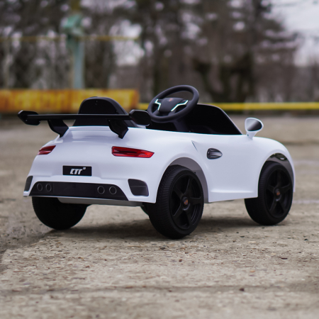 Masinuta electrica pentru copii 2-5 ani, RUF CTR 3 70W 12V, echipata premium, alba [6]